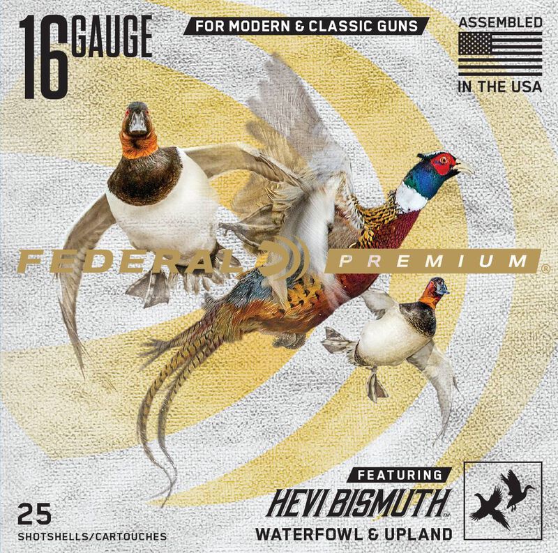 Premium HEVI-Bismuth, 16 Gauge, 5 Shot, 2-3/4 in, 1 oz, 1400 fps