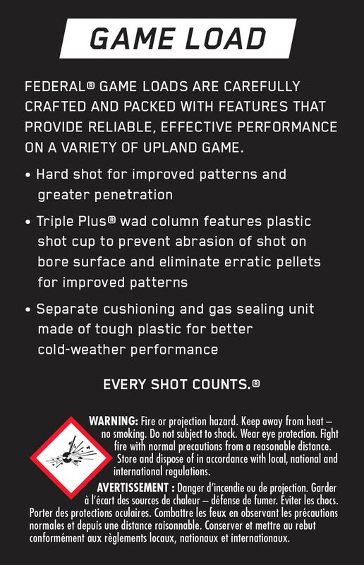 Game Load Upland, 16 Gauge, 6 Shot, 2-3/4 in, 1 oz, 1165 fps