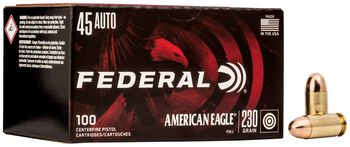American Eagle Handgun, 45 Auto, 230 Grain, Full Metal Jacket, 890 fps
