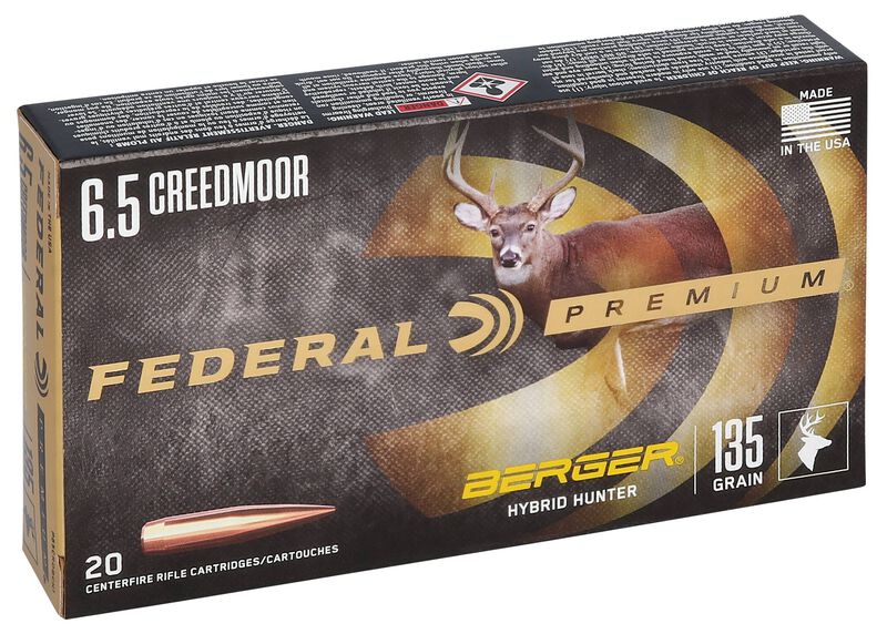 Berger Hybrid Hunter, 6.5 Creedmoor, 135 Grain, Berger Hybrid, 2775 fps