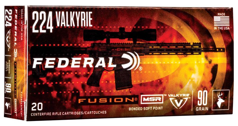 Fusion MSR, 224 Valkyrie, 90 Grain, Fusion Soft Point, 2700 fps