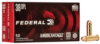 American Eagle Handgun, 38 Special, 130 Grain, Full Metal Jacket, 890 fps