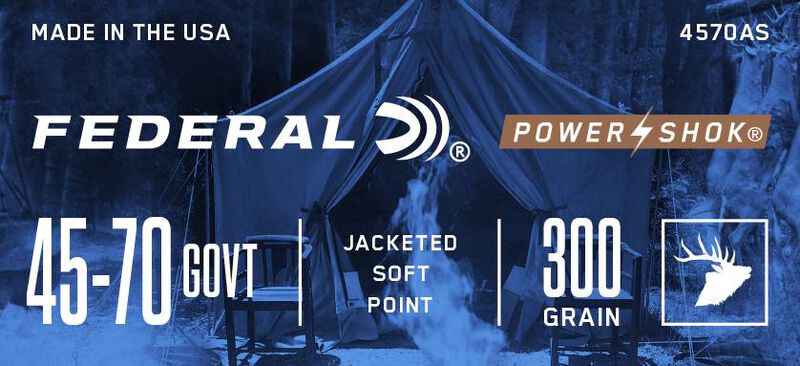Power-Shok Rifle, 45-70 Government, 300 Grain, Jacketed Soft Point, 1850 fps