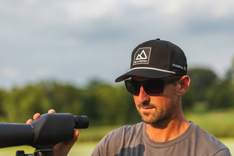 Federal 6.5 +Peak Rope Hat, Black, One Size Fits Most