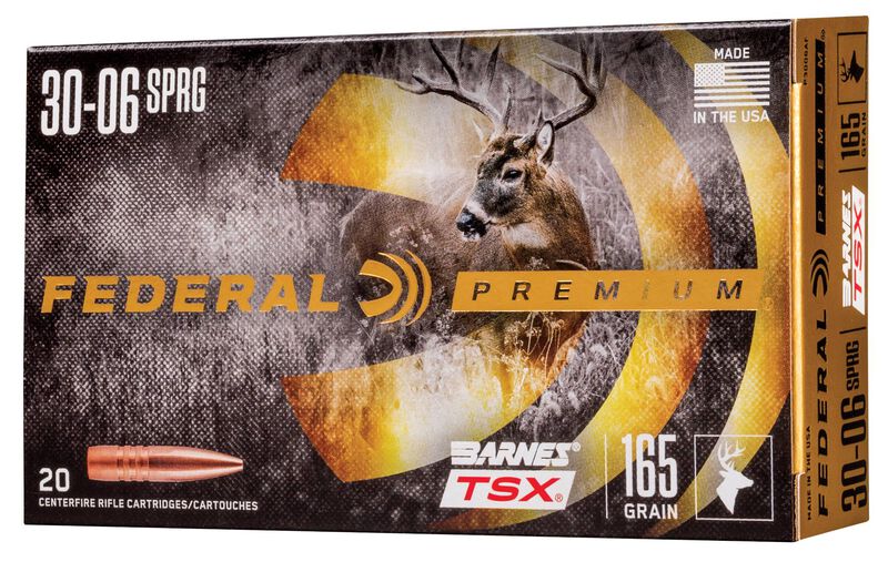 Barnes TSX, 30-06 Springfield, 165 Grain, Barnes Triple-Shock X Bullet &#40;TSX&#41;, 2800 fps
