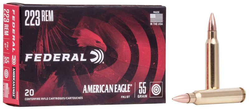 American Eagle Rifle, 223 Rem, 55 Grain, Full Metal Jacket, 3240 fps