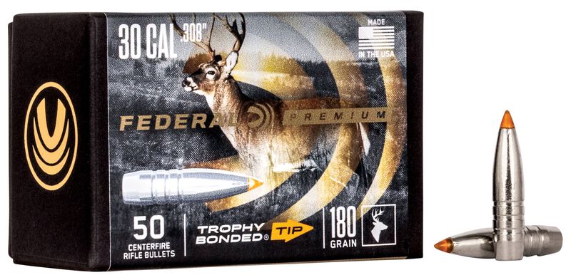 Trophy Bonded Tip Component Bullet, .308, 180 Grain