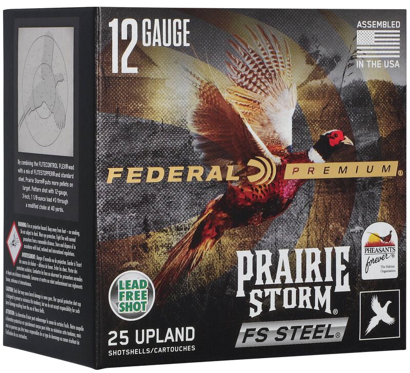 Prairie Storm FS Steel, 12 Gauge, 3 Shot, 3 in, 1 1/8 oz, 1600 fps