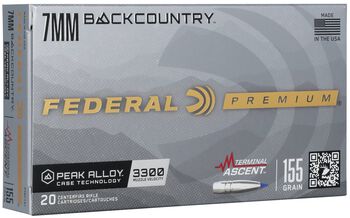 Terminal Ascent, 7mm Backcountry, 155 Grain, Terminal Ascent, 3300 fps