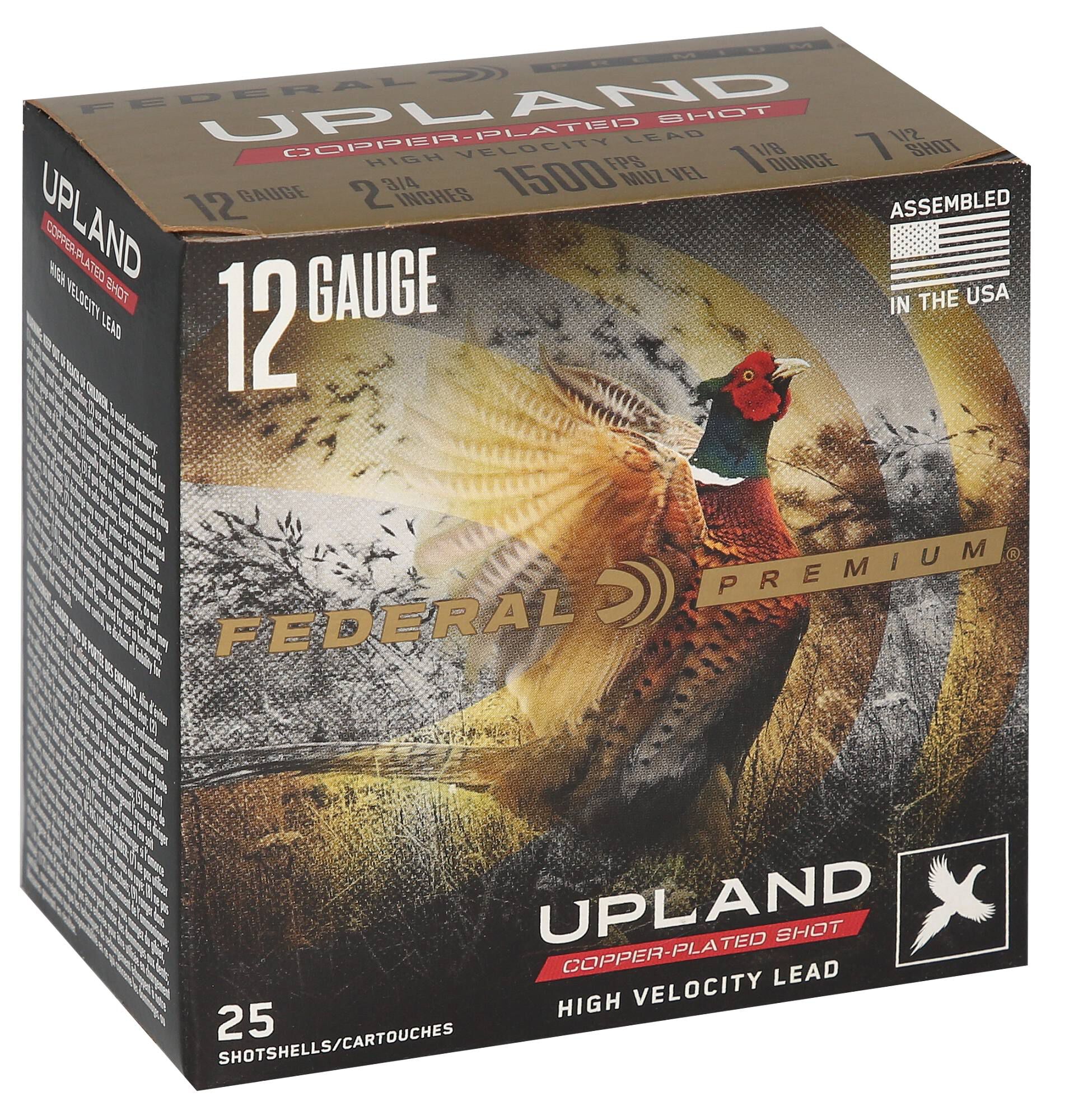 Buy Upland High Velocity 12 Gauge Ammo | 7.5 Shot, 1 1/8 oz, 2-3