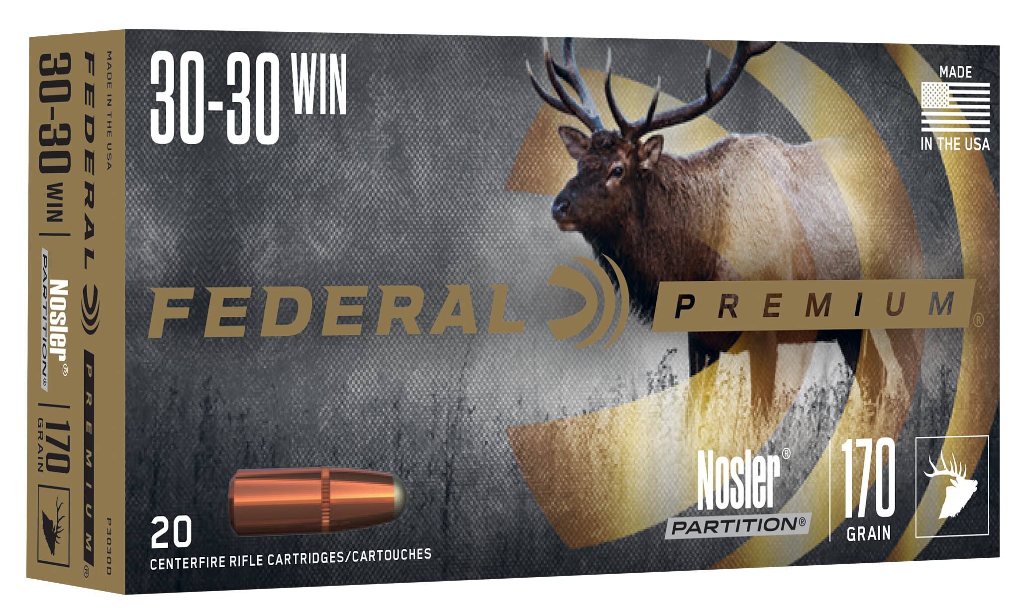 Federal 30-30 170gr Nosler Partition – Classic Lever-Action Deer Ammo, 20 Rounds 3 Federal 30-30 170gr Nosler Partition – Classic Lever-Action Deer Ammo, 20 Rounds - Image 3