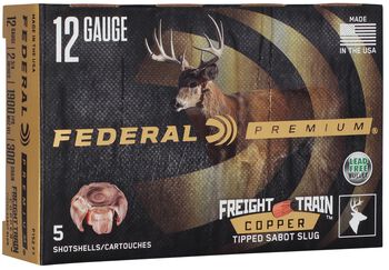 Freight Train Copper Sabot Slug, 12 Gauge, 300 Grain, 2-3/4 in, 1900 fps