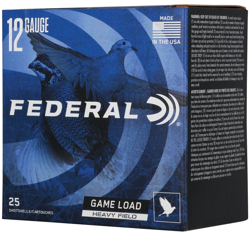 Game Load Upland Heavy Field, 12 Gauge, 7.5 Shot, 2-3/4 in, 1 1/8 oz, 1255 fps