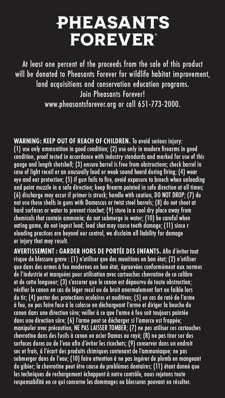 Prairie Storm FS Lead, 12 Gauge, 6 Shot, 2-3/4 in, 1 1/4 oz, 1500 fps