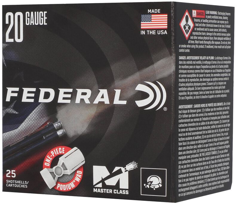 Master Class, 20 Gauge, 7.5 Shot, 2-3/4 in, 7/8 oz, 1250 fps