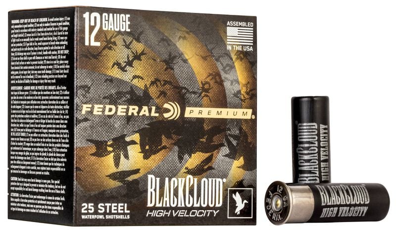 Black Cloud FS Steel High Velocity, 12 Gauge, 3 Shot, 3 in, 1 1/8 oz, 1635 fps