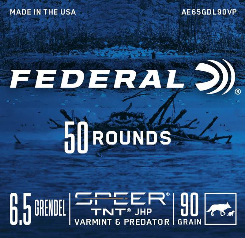 Varmint &amp; Predator, 6.5 Grendel, 90 Grain, Speer TNT Jacketed Hollow Point, 3000 fps