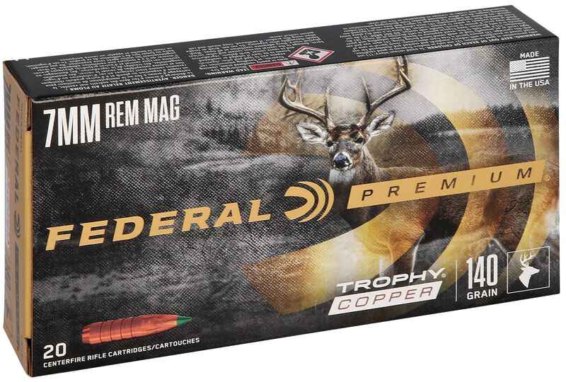 Trophy Copper, 7mm Rem Mag, 140 Grain, Trophy Copper, 3150 fps