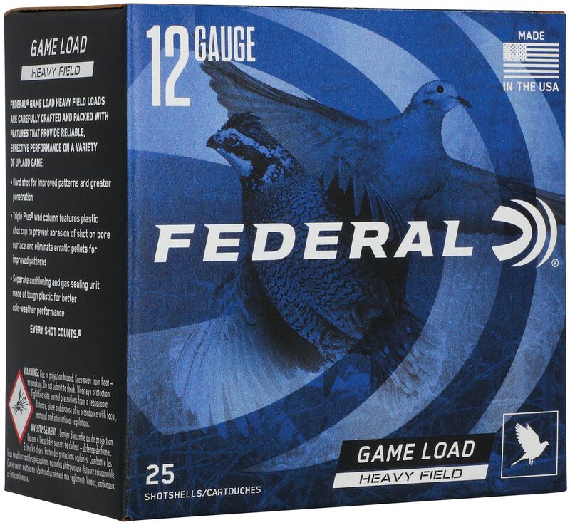 Game Load Upland Heavy Field, 12 Gauge, 7.5 Shot, 2-3/4 in, 1 1/8 oz, 1255 fps