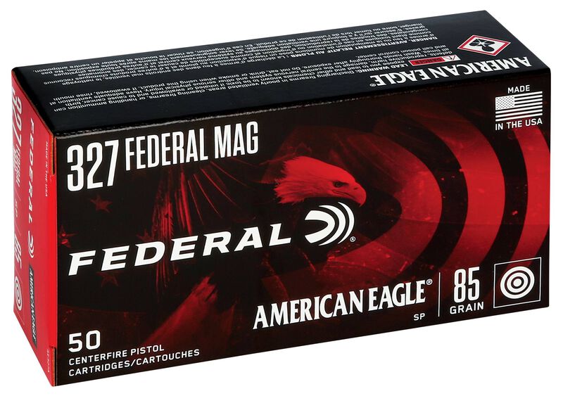 American Eagle Handgun, 327 Federal Magnum, 85 Grain, Jacketed Soft Point, 1400 fps