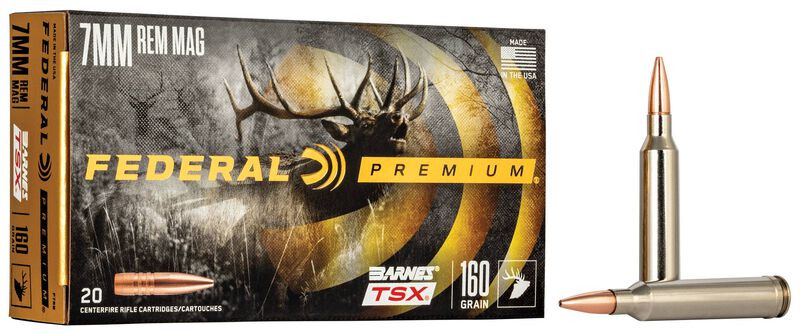 Barnes TSX, 7mm Rem Mag, 160 Grain, Barnes Triple-Shock X Bullet (TSX), 2940 fps
