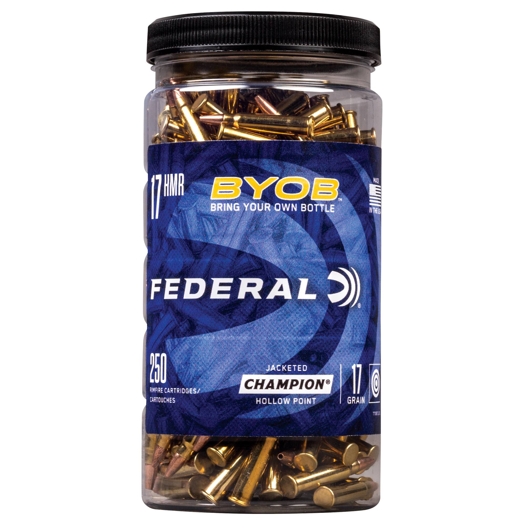 Federal Champion BYOB 17 HMR 17gr JHP 770BTL250 – Value Bulk Rimfire Ammo, 250 Rounds - Image 2