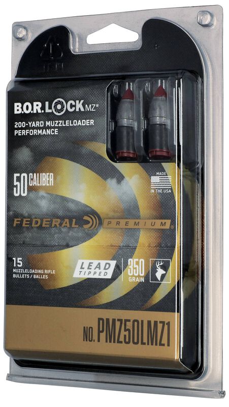 Lead Tipped Muzzleloader Bullet, .50, 350 Grain