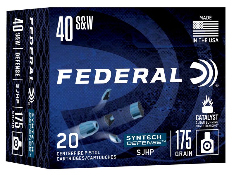 Syntech Defense, 40 S&amp;W, 175 Grain, Segmented Hollow Point, 1000 fps