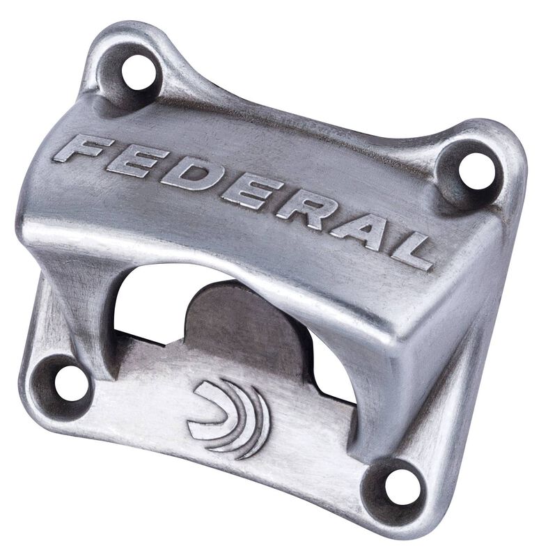 Federal Mounted Bottle Opener, Stainless Steel, 2.5 inch