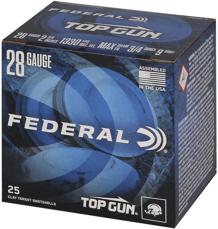 Top Gun, 28 Gauge, 9 Shot, 2-3/4 in, 3/4 oz, 1330 fps