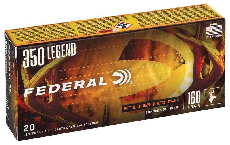 Fusion Rifle, 350 Legend, 160 Grain, Fusion Soft Point, 2300 fps
