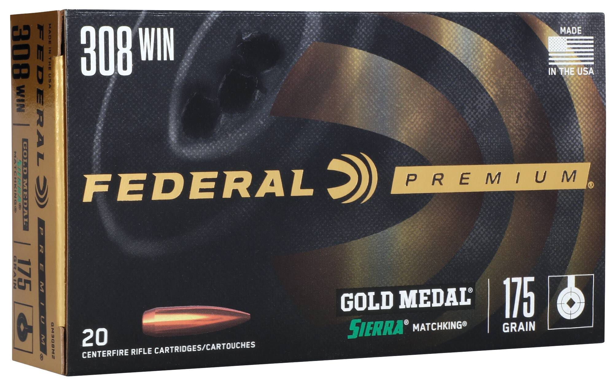 Federal 308 175gr Sierra MatchKing – Superior .308 Win Match Ammo, 2600 fps, 20 Rounds - Image 3