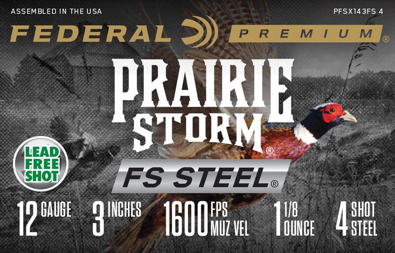 Prairie Storm FS Steel, 12 Gauge, 4 Shot, 3 in, 1 1/8 oz, 1600 fps