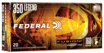 Fusion Rifle, 350 Legend, 160 Grain, Fusion Soft Point, 2300 fps