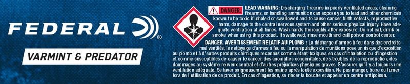 Varmint &amp; Predator, 223 Rem, 50 Grain, Jacketed Hollow Point, 3325 fps