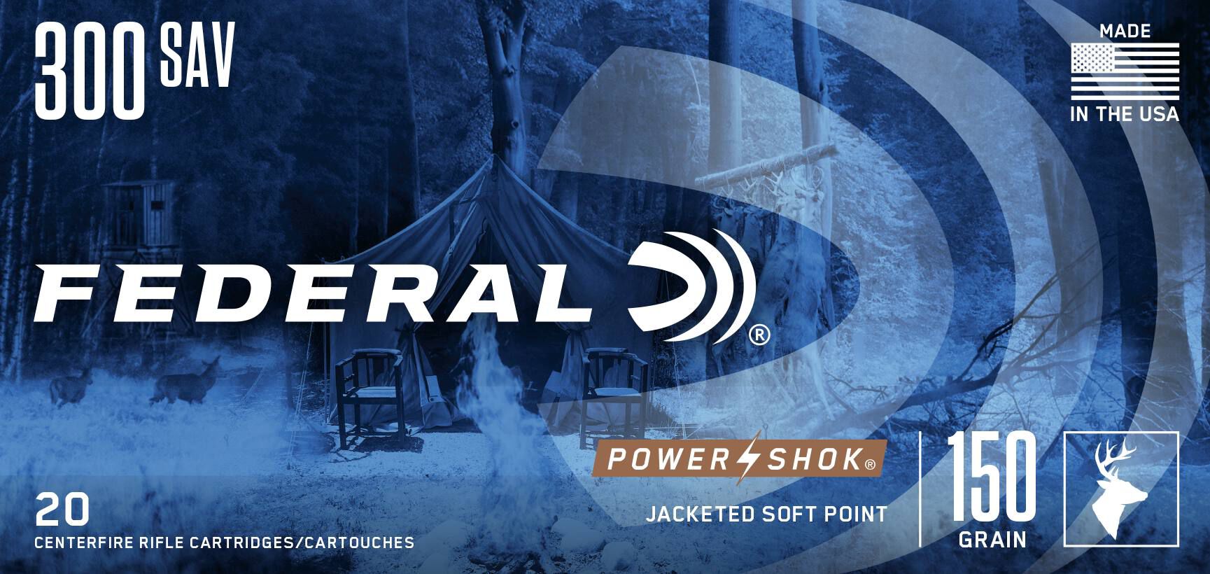 Federal 300 Savage 150gr JSP – Proven .300 Savage Hunting Ammo, 2630 fps, 20 Rounds - Image 2