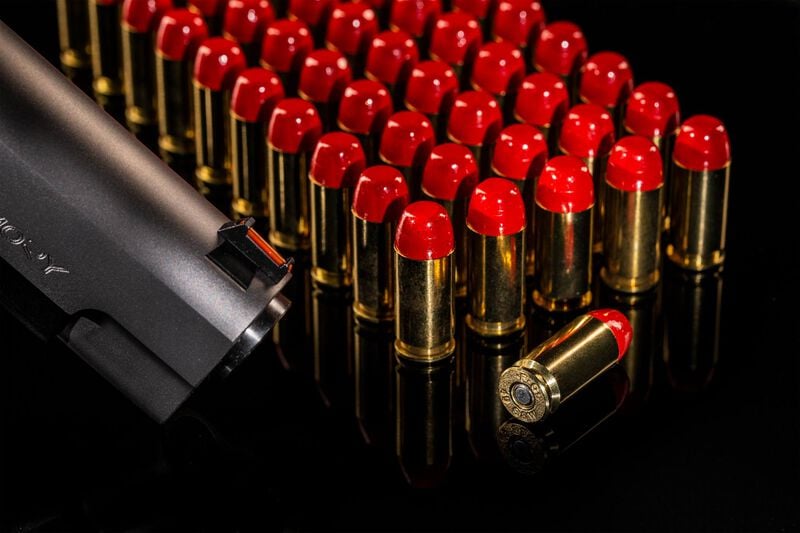 Syntech Range, 40 S&amp;W, 165 Grain, Syntech Jacket Flat Nose, 1060 fps