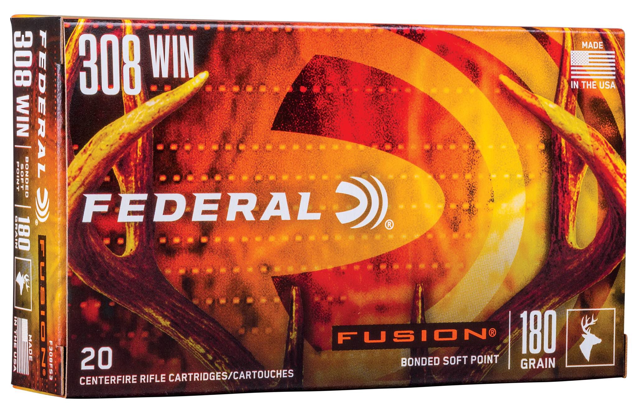 Federal 308 180gr Fusion – Powerful .308 Win Deer and Elk Hunting Ammo, 2600 fps, 20 Rounds 4 Federal 308 180gr Fusion – Powerful .308 Win Deer and Elk Hunting Ammo, 2600 fps, 20 Rounds - Image 4