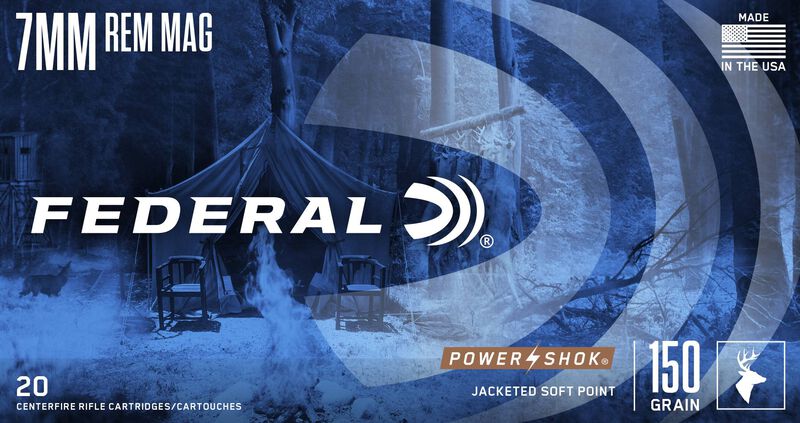 Power-Shok Rifle, 7mm Rem Mag, 150 Grain, Jacketed Soft Point, 3110 fps