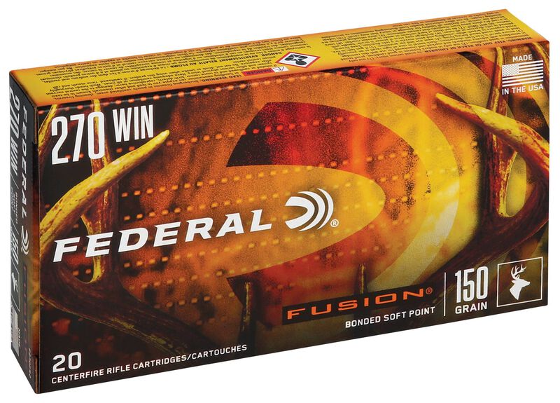 Fusion Rifle, 270 Win, 150 Grain, Fusion Soft Point, 2850 fps