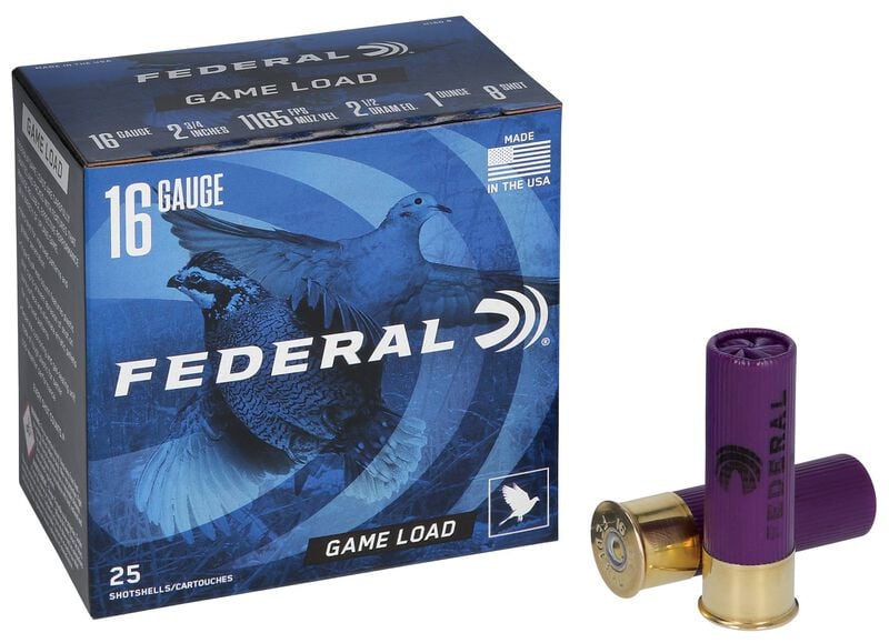 Game Load Upland, 16 Gauge, 8 Shot, 2-3/4 in, 1 oz, 1165 fps