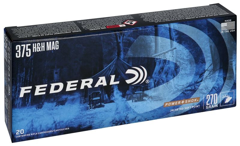 Power-Shok Rifle, 375 H&amp;H Magnum, 270 Grain, Jacketed Soft Point, 2690 fps
