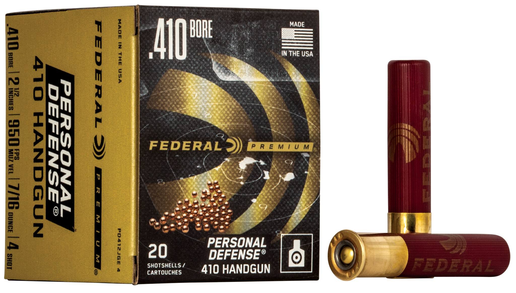 Federal Personal Defense 410 4 Shot 2-1/2in 7/16oz – Smart 410 Handgun Defense Load, 20 Rounds 2 Federal Personal Defense 410 4 Shot 2-1/2in 7/16oz – Smart 410 Handgun Defense Load, 20 Rounds - Image 2