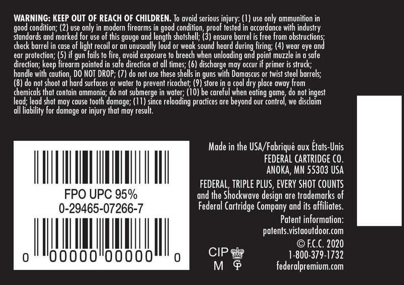 Game Load Upland, 20 Gauge, 6 Shot, 2-3/4 in, 7/8 oz, 1210 fps
