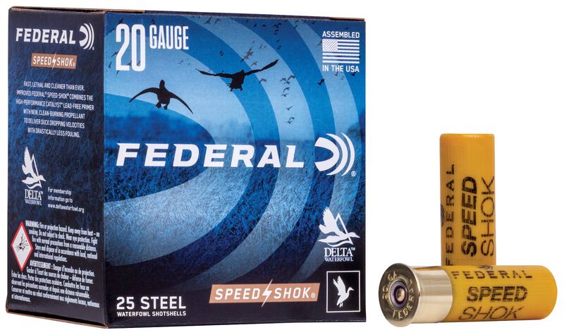 Speed-Shok, 20 Gauge, 4 Shot, 2-3/4 in, 3/4 oz, 1425 fps