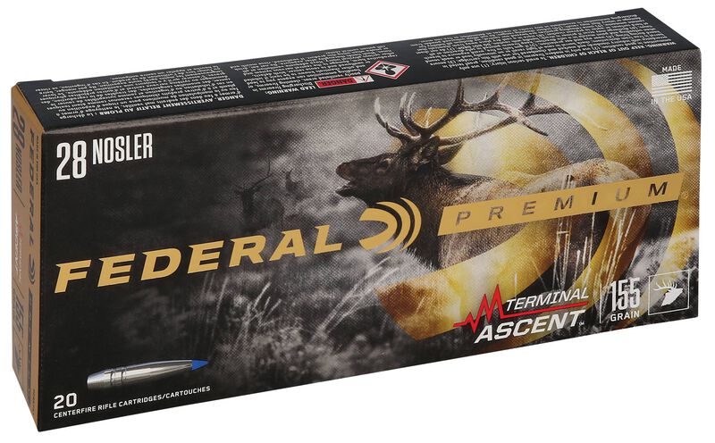 Terminal Ascent, 28 Nosler, 155 Grain, Terminal Ascent, 3200 fps