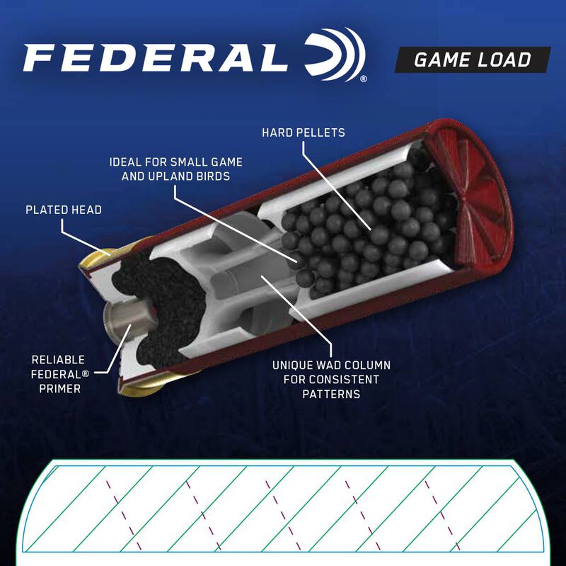 Game Load Upland, 12 Gauge, 8 Shot, 2-3/4 in, 1 oz, 1290 fps
