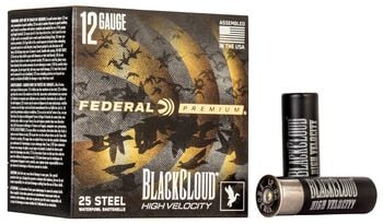 Black Cloud FS Steel High Velocity, 12 Gauge, 4 Shot, 3 in, 1 1/8 oz, 1635 fps