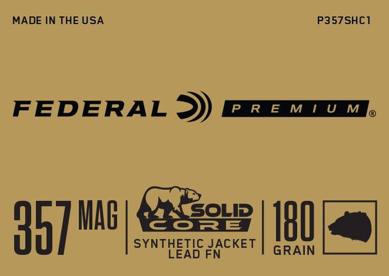 Solid Core, 357 Magnum, 180 Grain, Solid, 1215 fps