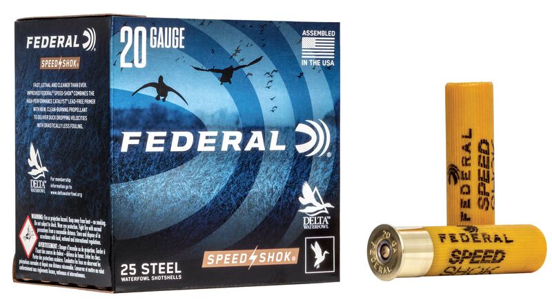 Speed-Shok, 20 Gauge, 2 Shot, 3 in, 7/8 oz, 1550 fps